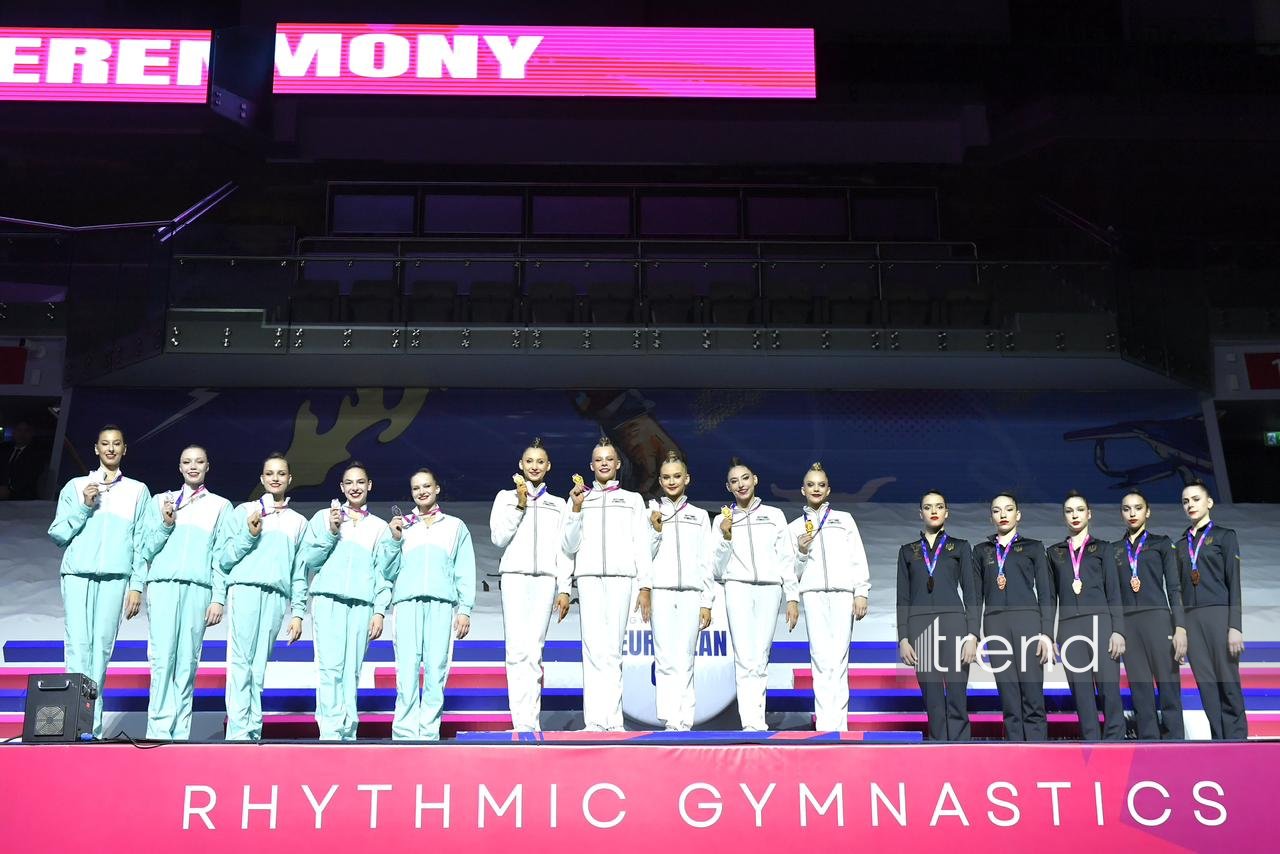 Bakıda keçirilən bədii gimnastika üzrə Avropa kubokunun üçüncü başa çatıb (FOTO)