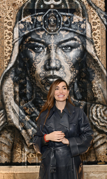 Leyla Əliyeva və Arzu Əliyeva Beynəlxalq Xalça Festivalını ziyarət ediblər (FOTO)