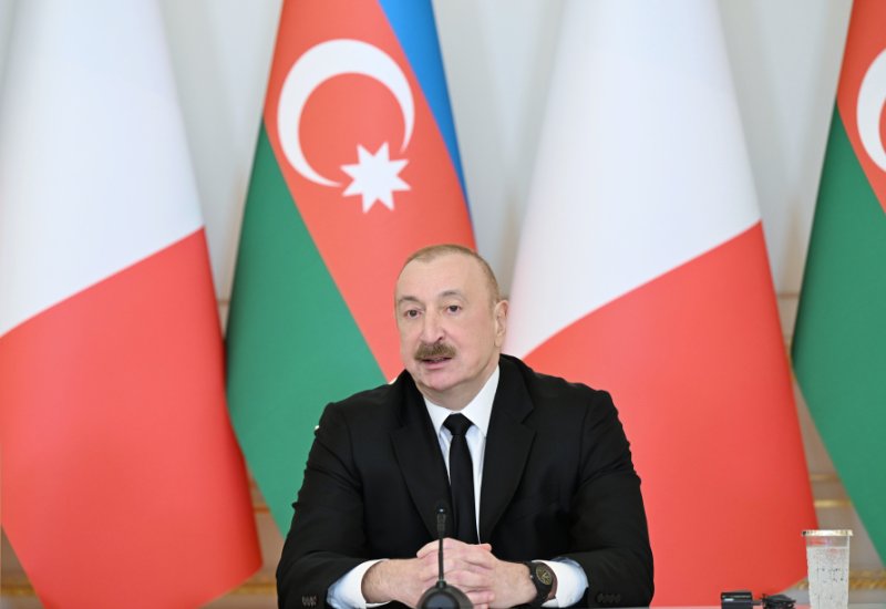 Prezident İlham Əliyev: Azərbaycan və İtaliya strateji tərəfdaşlardır (TAM BƏYANAT)