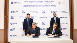 “Bakı Gəmiqayırma Zavodu” MMC və “KTZ Express Shipping” arasında gəmiqayırma sahəsində əməkdaşlıq üzrə Müqavilə imzalanıb (FOTO)