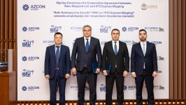 “Bakı Gəmiqayırma Zavodu” MMC və “KTZ Express Shipping” arasında gəmiqayırma sahəsində əməkdaşlıq üzrə Müqavilə imzalanıb (FOTO)
