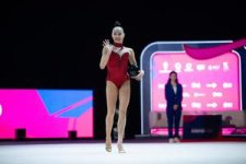 Bədii gimnastika üzrə Avropa kuboku başa çatıb (FOTO)