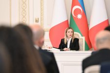 Prezident İlham Əliyev və İtaliya Nazirlər Şurasının sədri mətbuata bəyanatlarla çıxış ediblər (FOTO)