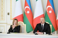 Prezident İlham Əliyev və İtaliya Nazirlər Şurasının sədri mətbuata bəyanatlarla çıxış ediblər (FOTO)