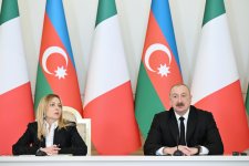 Prezident İlham Əliyev və İtaliya Nazirlər Şurasının sədri mətbuata bəyanatlarla çıxış ediblər (FOTO)