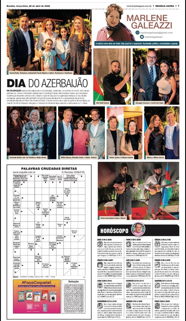 “Azərbaycan Mədəniyyət Günü” Braziliya mətbuatında (FOTO)