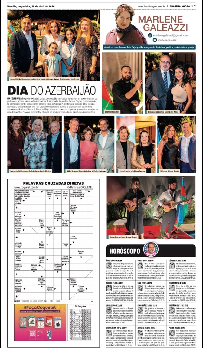 “Azərbaycan Mədəniyyət Günü” Braziliya mətbuatında (FOTO)