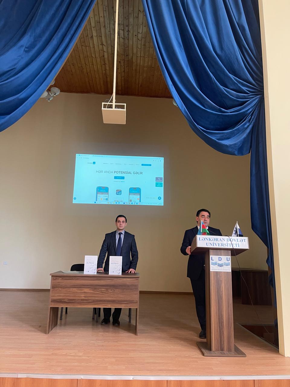 LDU və “Invest-AZ İnvestisiya Şirkəti” QSC-nin birgə təşkilatçılığı ilə seminar keçirilib (FOTO)