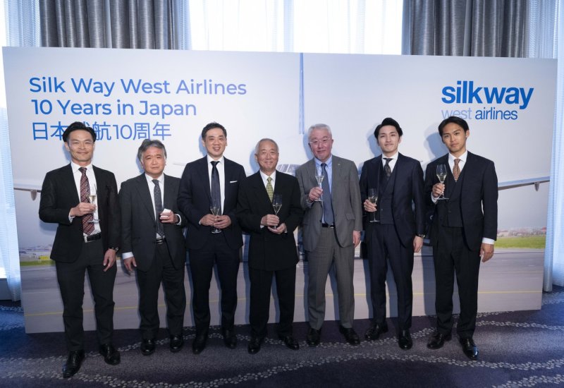 "Silk Way West Airlines" Yaponiyaya uçuşlarının 10 illiyini qeyd edir