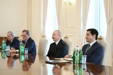 Prezident İlham Əliyev Avropa İttifaqının ali nümayəndəsinin başçılıq etdiyi nümayəndə heyətini qəbul edib (FOTO)