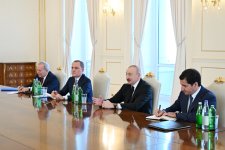 Prezident İlham Əliyev Avropa İttifaqının ali nümayəndəsinin başçılıq etdiyi nümayəndə heyətini qəbul edib (FOTO)