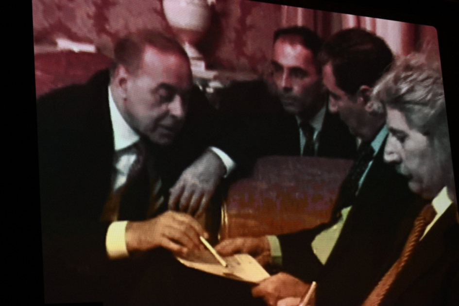 Heydər Əliyev Mərkəzində Ümummilli Lider Heydər Əliyevə həsr edilən “Bir səfərin izi ilə” filmi nümayiş olunub (FOTO)