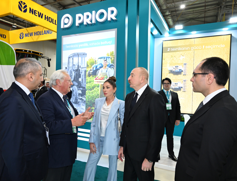 Prezident İlham Əliyev və Birinci xanım Mehriban Əliyeva 19-cu “Caspian Agro Week” və 31-ci “InterFood Azerbaijan” sərgiləri ilə tanış olublar (FOTO)