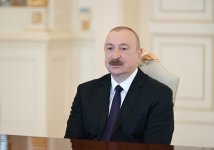 Prezident İlham Əliyev İslam İnkişaf Bankı Qrupunun sədrinin başçılıq etdiyi nümayəndə heyətini qəbul edib (FOTO/VİDEO)