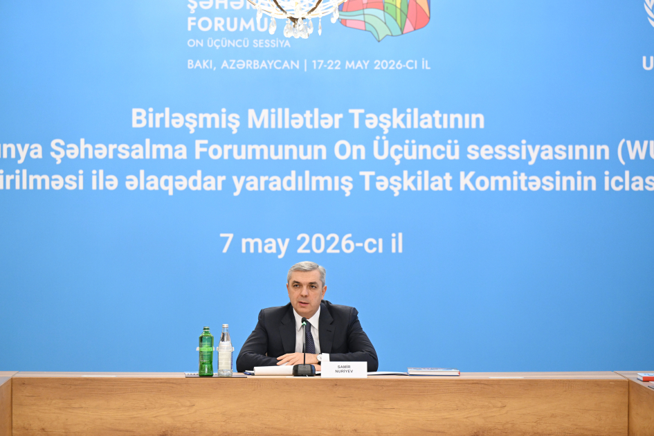 WUF13-ün təşkili ilə əlaqədar yaradılmış Təşkilat Komitəsinin iclası keçirilib (FOTO)