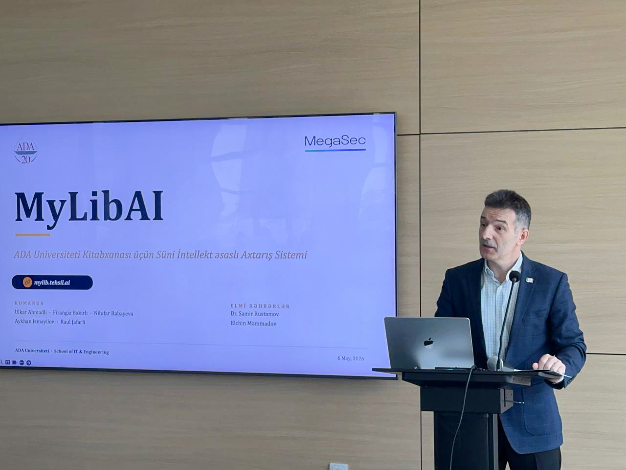 ADA Universitetində tələbələr tərəfindən hazırlanmış süni intellekt əsaslı “MyLibAI” kitabxana informasiya axtarış platformasının təqdimatı keçirilib (FOTO)