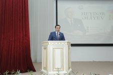 Xaçmaz rayonunda Ümummilli Lider Heydər Əliyevin 103-cü ildönümünə həsr olunmuş konfrans keçirilib (FOTO)