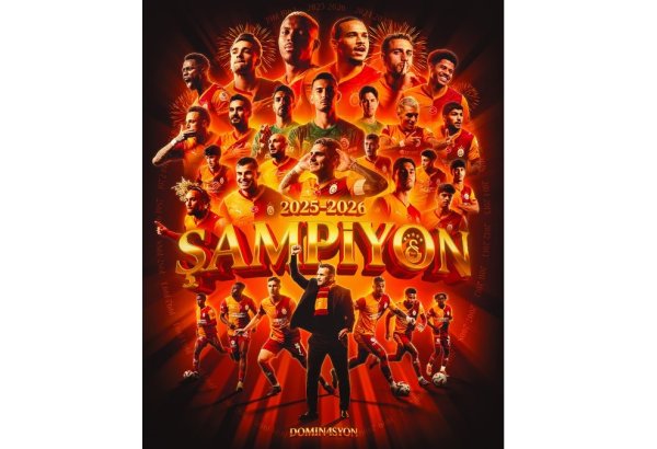 “Qalatasaray” komandası Türkiyə çempionu olub