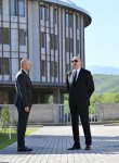 Prezident İlham Əliyev Zəngilan şəhərində inşa olunmuş ilk yaşayış kompleksinin açılışında iştirak edib (FOTO)