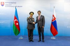 Azərbaycan müdafiə naziri Slovakiyaya rəsmi səfər edib (FOTO)
