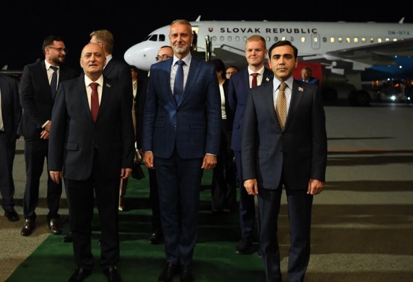 Slovakiya Milli Şurasının sədri Azərbaycana gəlib (FOTO)