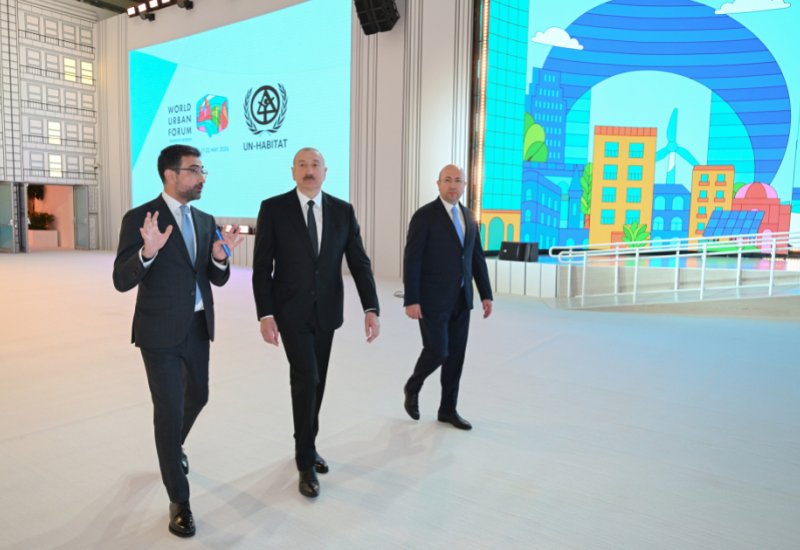 Prezident İlham Əliyevin sosial şəbəkə səhifələrində Bakı Olimpiya Stadionunun ərazisində WUF13 ilə əlaqədar görülən işlərlə tanışlığını əks etdirən kadrlar paylaşılıb (VİDEO)
