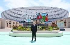 Prezident İlham Əliyev Bakı Olimpiya Stadionunun ərazisində WUF13 ilə bağlı görülən işlərlə tanış olub (FOTO/VİDEO)