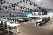 Prezident İlham Əliyev Bakı Olimpiya Stadionunun ərazisində WUF13 ilə bağlı görülən işlərlə tanış olub (FOTO/VİDEO)