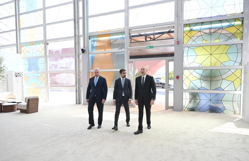 Prezident İlham Əliyev Bakı Olimpiya Stadionunun ərazisində WUF13 ilə bağlı görülən işlərlə tanış olub (FOTO/VİDEO)