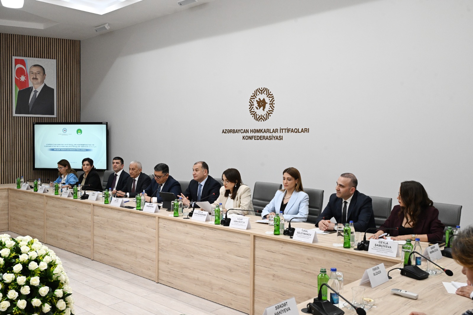 Azərbaycan və Türkmənistan həmkarlar ittifaqları arasında Əməkdaşlıq Memorandumu imzalanıb (FOTO)