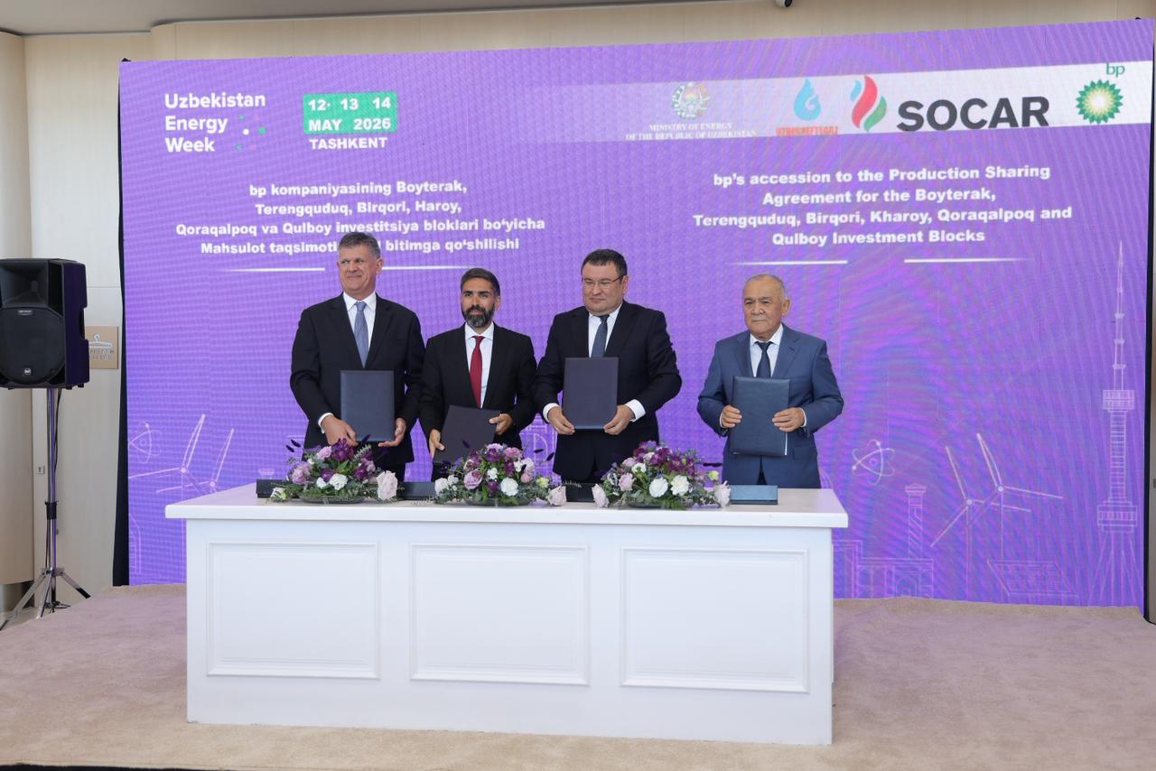 bp Özbəkistanda Şimali Üstyurd üzrə Hasilatın Pay Bölgüsü Sazişinə qoşuldu (FOTO)