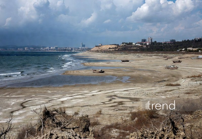 Xəzər geri çəkilməyə davam edir (FOTO)