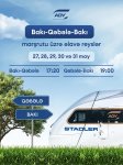 Bəzi istiqamətlər üzrə əlavə qatar reysləri təyin edilib - Cədvəl