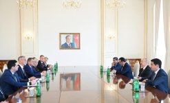 Prezident İlham Əliyev Slovakiya Milli Şurası sədrinin başçılıq etdiyi nümayəndə heyətini qəbul edib (FOTO)