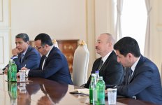 Prezident İlham Əliyev Slovakiya Milli Şurası sədrinin başçılıq etdiyi nümayəndə heyətini qəbul edib (FOTO)