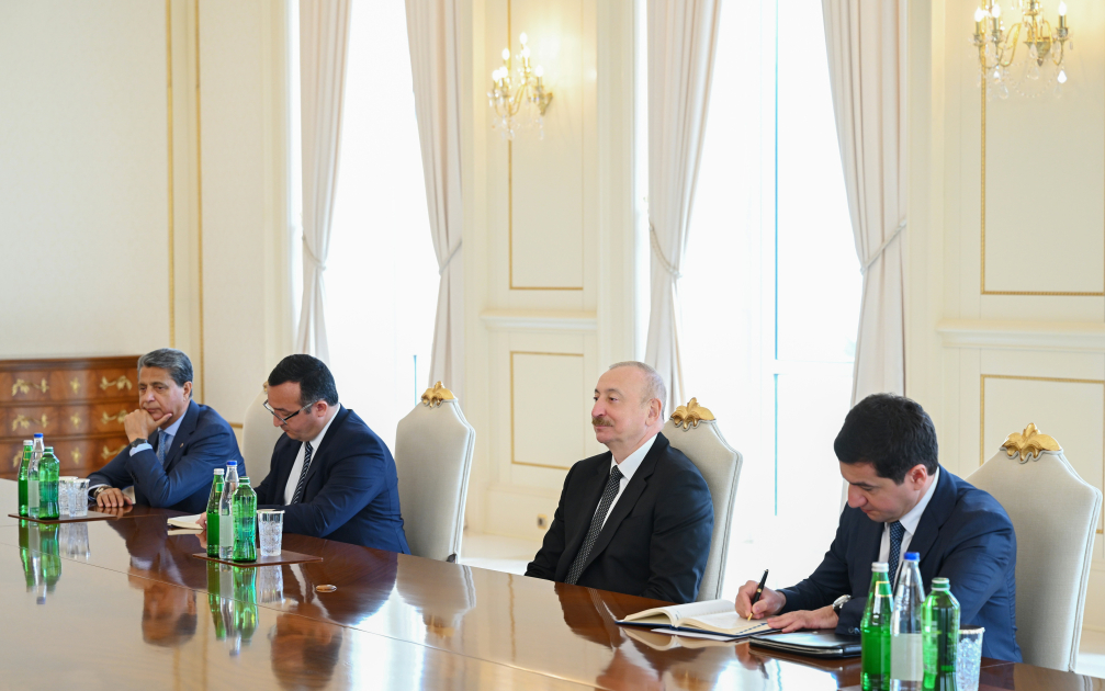 Prezident İlham Əliyev Slovakiya Milli Şurası sədrinin başçılıq etdiyi nümayəndə heyətini qəbul edib (FOTO)