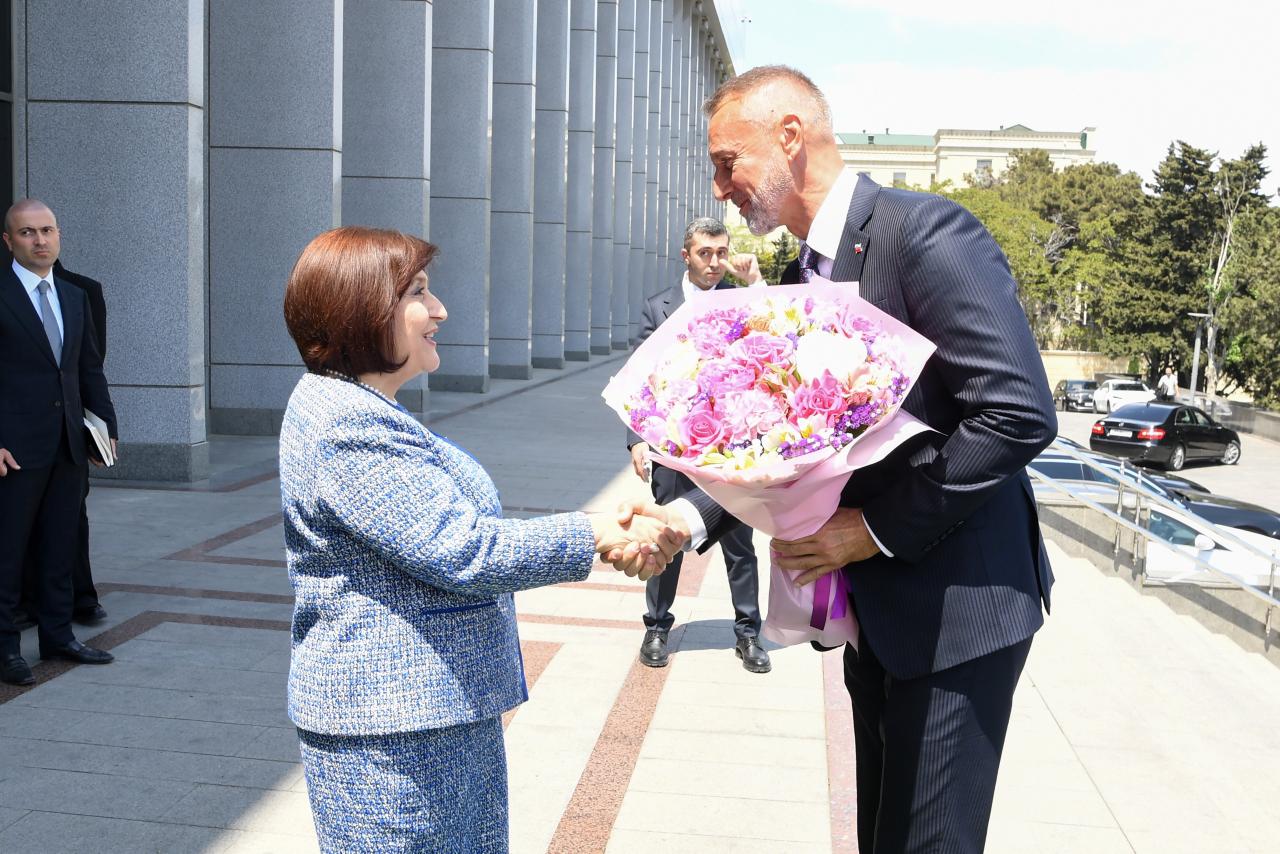 Sahibə Qafarova Slovakiya Milli Şurasının sədri ilə görüşüb (FOTO)