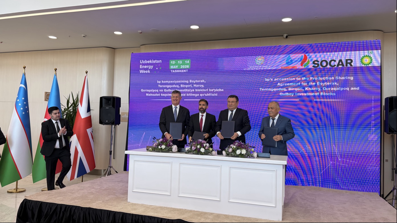 bp Özbəkistanda Şimali Üstyurd üzrə Hasilatın Pay Bölgüsü Sazişinə qoşuldu (FOTO)