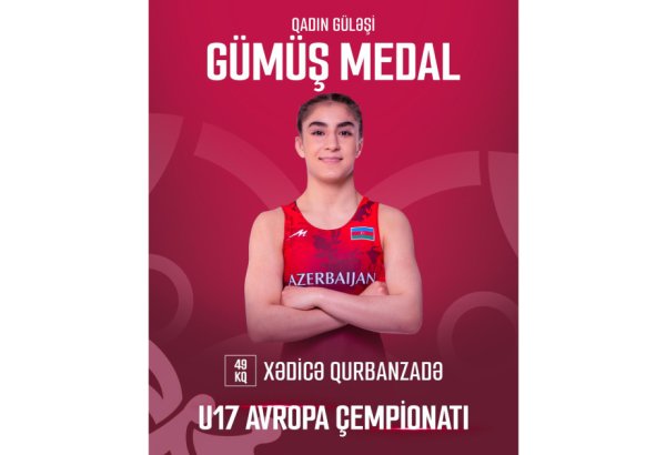 Azərbaycanın qadın güləşçisi Avropa çempionatında gümüş medal qazanıb