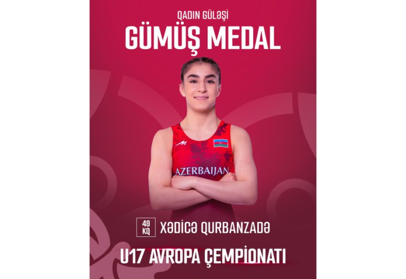 Azərbaycanın qadın güləşçisi Avropa çempionatında gümüş medal qazanıb
