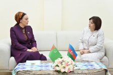 Milli Məclisin sədri Sahibə Qafarova Buxarada Türkmənistan Məclisinin sədri ilə görüşüb (FOTO)