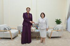 Milli Məclisin sədri Sahibə Qafarova Buxarada Türkmənistan Məclisinin sədri ilə görüşüb (FOTO)