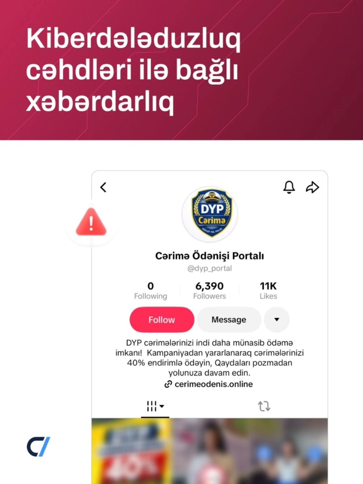 Saxta “cərimə ödənişi” saytları ilə bağlı xəbərdarlıq (FOTO)