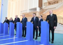 Prezident İlham Əliyev və TDT-nin qeyri-rəsmi Zirvə görüşünün digər iştirakçıları Türk Sivilizasiyası Mərkəzinin təməlqoyma mərasimində iştirak ediblər (FOTO)