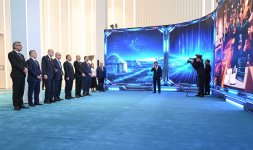 Prezident İlham Əliyev və TDT-nin qeyri-rəsmi Zirvə görüşünün digər iştirakçıları Türk Sivilizasiyası Mərkəzinin təməlqoyma mərasimində iştirak ediblər (FOTO)