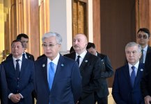 Prezident İlham Əliyev və TDT-nin qeyri-rəsmi Zirvə görüşünün digər iştirakçıları Türküstanda bir sıra mədəni məkanlarla tanış olublar (FOTO) (YENİLƏNİB)