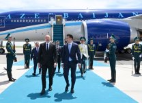 Prezident İlham Əliyev Qazaxıstana işgüzar səfərə gəlib (FOTO)