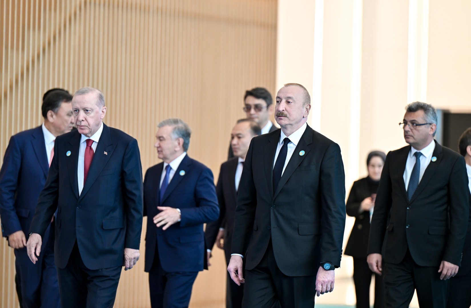 Prezident İlham Əliyev və TDT-nin qeyri-rəsmi Zirvə görüşünün digər iştirakçıları Türk Sivilizasiyası Mərkəzinin təməlqoyma mərasimində iştirak ediblər (FOTO)