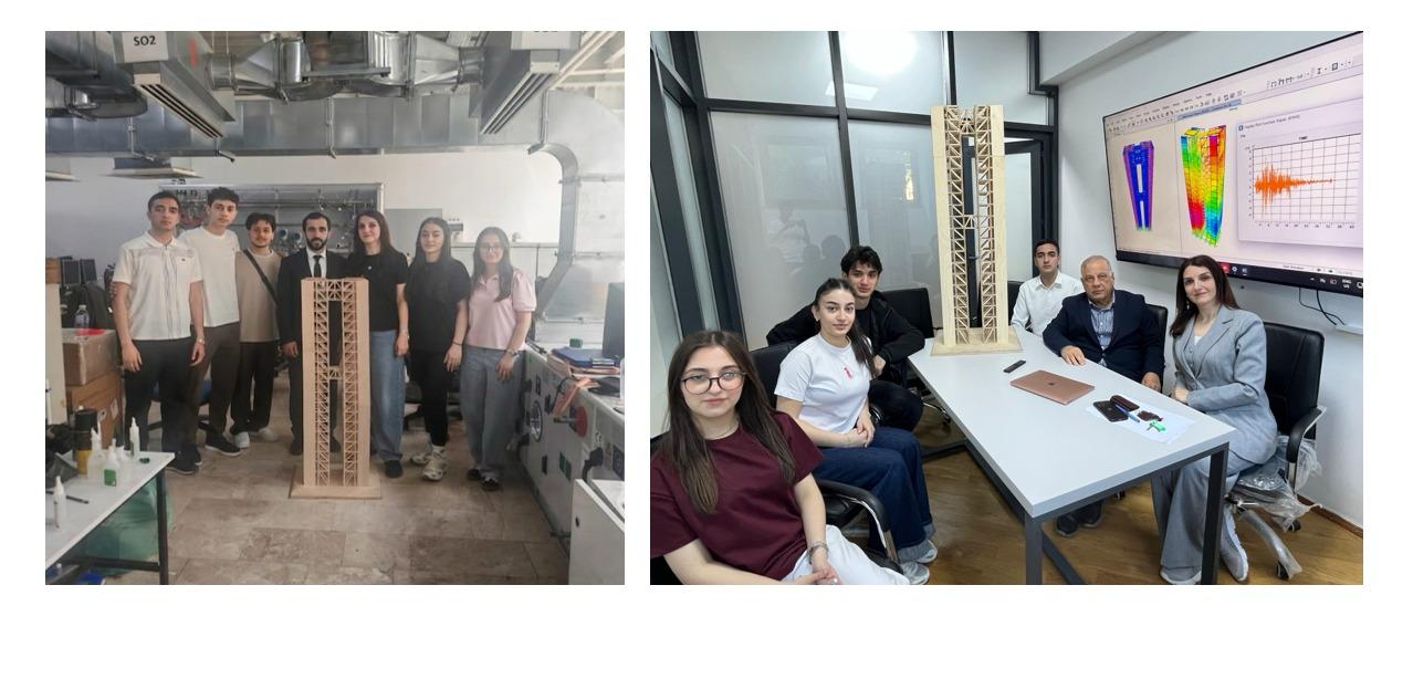 AzMİU tələbələri beynəlxalq zəlzələ mühəndisliyi yarışmasında xüsusi mükafata layiq görülüb (FOTO)