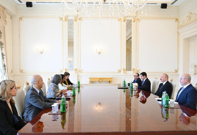 Prezident İlham Əliyev BMT-nin Məskunlaşma Proqramının icraçı direktorunu qəbul edib (FOTO)